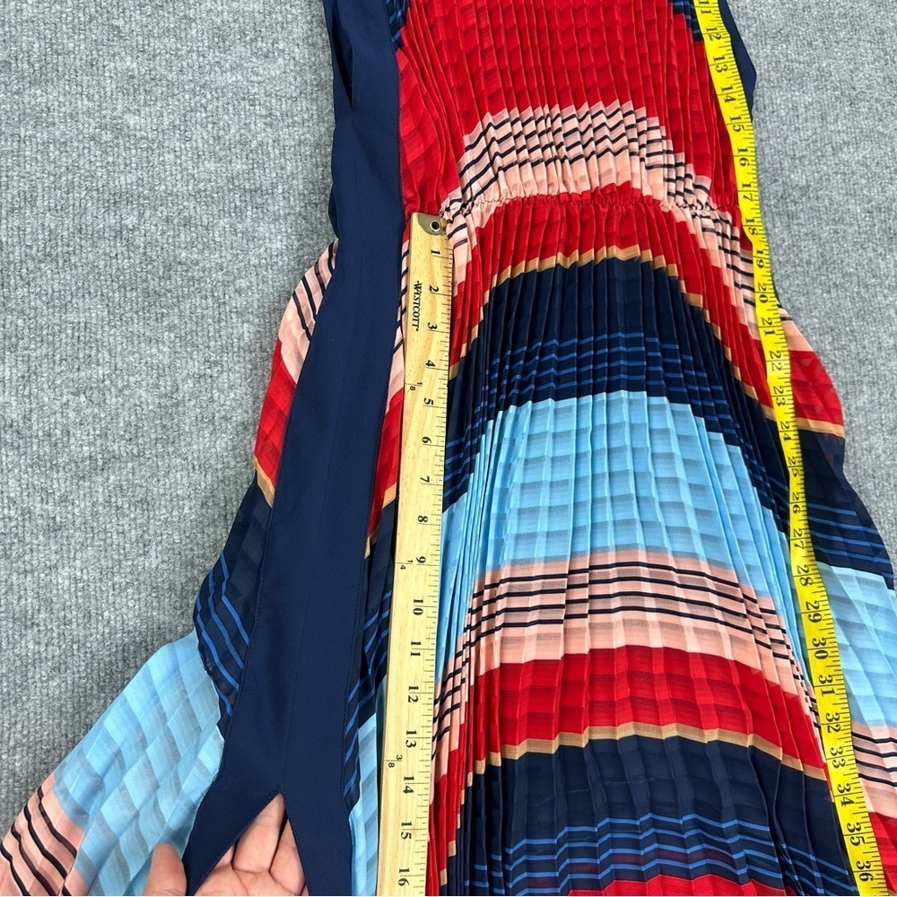 Gracia Dress Sz S Pleated Colorblock Maxi NWT - Picture 13 of 17